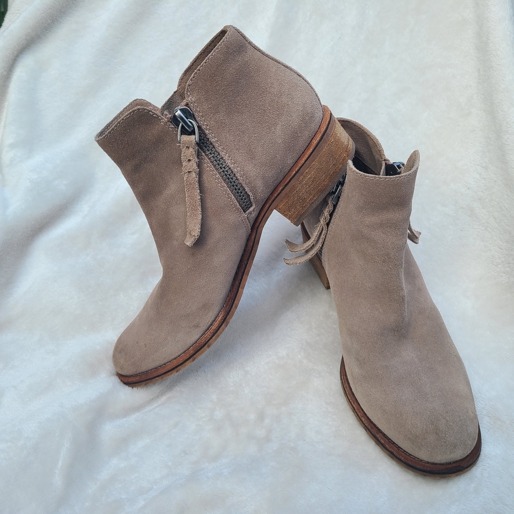 Dolce Vita Taupe Ankle Booties